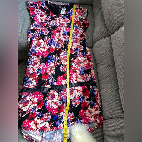 NWT Torrid Skater Midi Dress-Studio Knit Lace Floral Black Size 4X - Picture 10 of 11